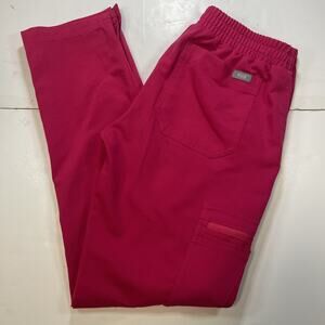 FIGS Yola Skinny Scrub Pants Women’s XXS/Petite Pink Medical Nursing